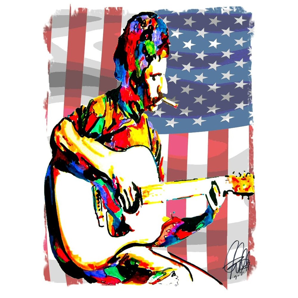 Jim Croce Guitar Folk Rock Music Poster 18x24